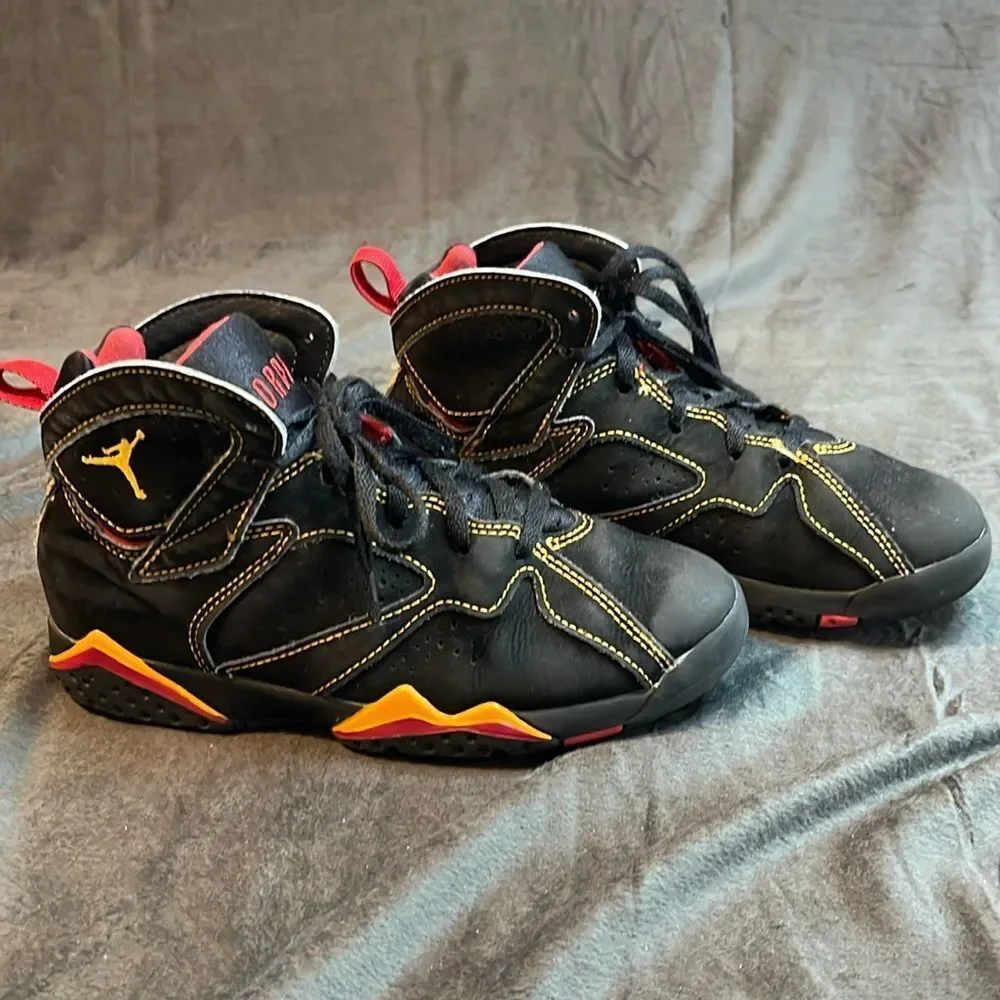 Air Jordan 7 Retro 'Citrus' US Basketball Sneakers, 1.5 Youth